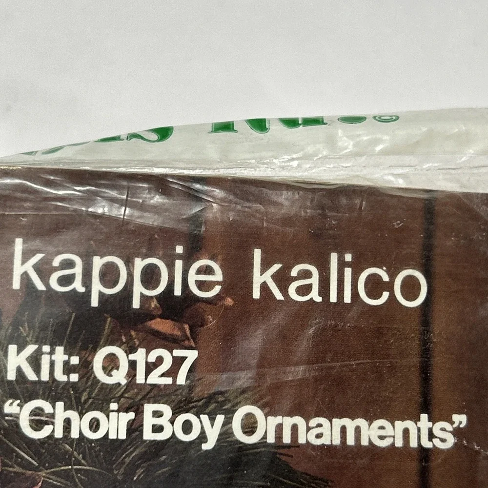Vintage Kappie Kalico Choir Boy Ornaments Q127 New Sealed USA 1979‎